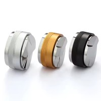 Mini-tamper à café professionnel pour usage domestique avec distributeur à 2 têtes, logo personnalisé, machine portable en métal, style moderne