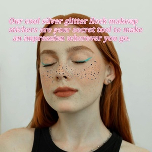Pegatinas de <span class=keywords><strong>tatuaje</strong></span> de pecas hipoalergénicas personalizadas Tatuajes faciales temporales impermeables para todo tipo de piel - Product Image 2