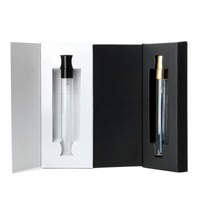 Mini flacons de parfum en verre transparent 2ml 3ml 5ml 10ml Flacons pulvérisateurs avec boîte en papier et impression de logo MOQ 100 pièces