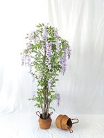 Arbre artificiel de glycine de 150 cm, résistant à l'eau, aux UV, durable, écologique, personnalisé, pour la décoration de mariage
