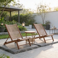 Meilleur prix : Lot de chaises longues modernes d'extérieur Meiqi avec table d'appoint en alliage, chaise inclinable portable pour balcon, patio, jardin, piscine