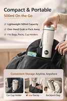 Bouilloire Électrique Portable Intelligente, Mini Chauffe-Eau de Voyage, Tasse Chauffante à Ébullition Rapide pour Hôtel, Voyage, Lait pour Bébé