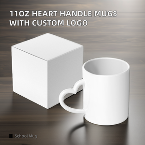 <span class=keywords><strong>Tazza</strong></span> americana in ceramica bianca 11 oz con manico a forma di <span class=keywords><strong>cuore</strong></span> <span class=keywords><strong>tazza</strong></span> da caffè sublimazione con Logo personalizzato - Product Image 3