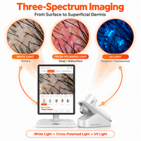 Analyseur de cheveux et de peau 3D AI portable professionnel avec écran HD pour l'analyse du cuir chevelu et de la peau, utilisation en salon de beauté