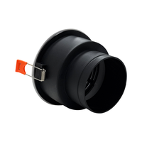 Diffuseur d'air rond ultra-fin encastrable ABS, flexible et réglable, avec grille de ventilation dissimulée pour air frais