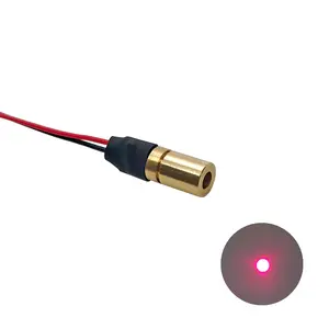 6.5X10mm650nm1mW5mW Red lazer modülü nokta lekelenme lazer konumlandırma ışıkları lazer kafası modülü