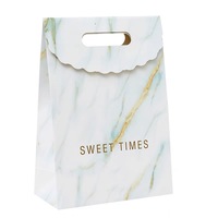 Sacs en papier découpés sur mesure, recyclables, avec logo imprimé, emballages de luxe pour les achats, sacs cadeaux pliables