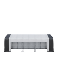 Abri de voiture pliant professionnel en acier pour extérieur, double treillis, conception durable et étanche, abri de stationnement moderne galvanisé