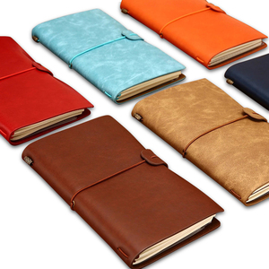 Nhà máy bán cổ điển handmade da máy tính xách tay với bơm lại trống giấy kraft - Product Image 3