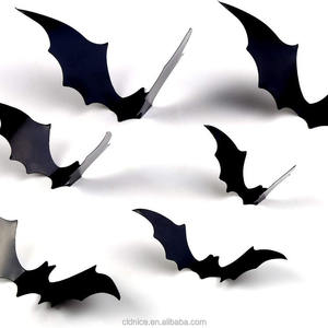 Belle fantôme et <span class=keywords><strong>blanc</strong></span> scintillant Halloween fête bannière décoration pour maison hantée manteau décor à la maison décoration murale - Product Image 3