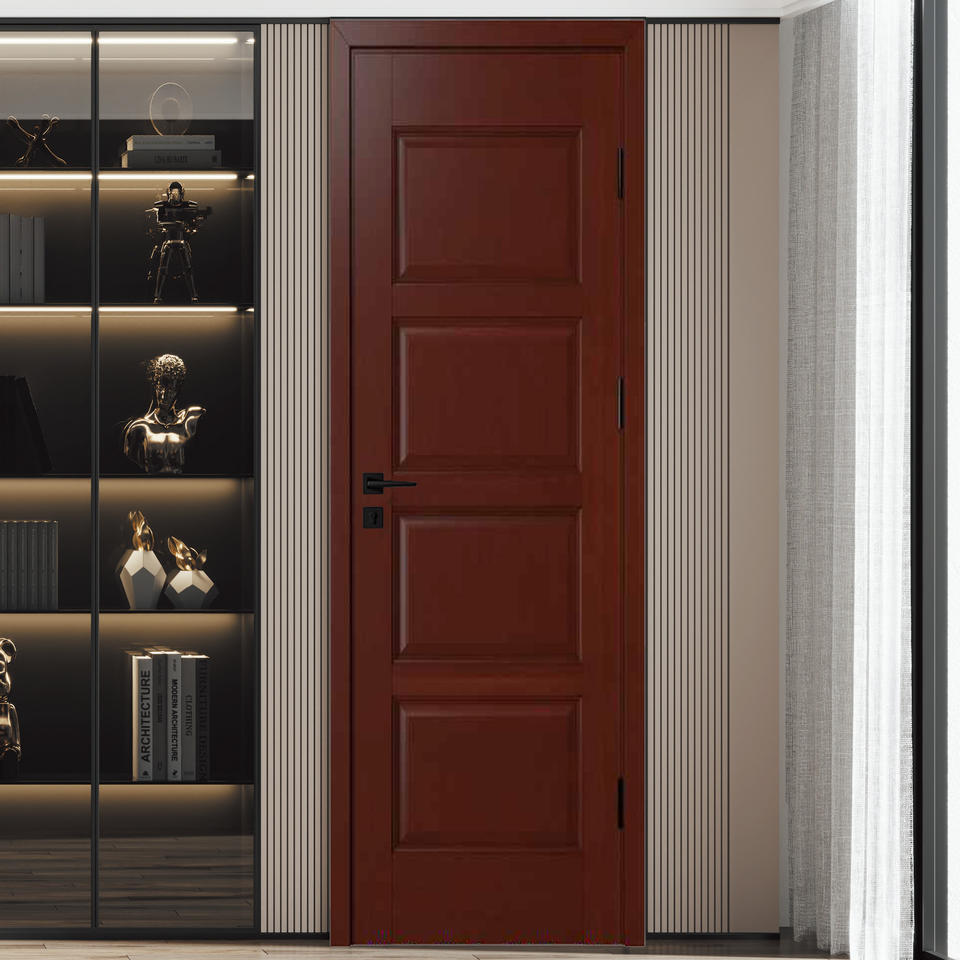 Direct Sales Waterproof Interior Sliding Door PVC Wooden Design with ...