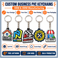 Porte-clés en PVC souple 3D personnalisés avec logo d'entreprise et de boutique, motifs multicolores en relief, fabrication OEM ODM