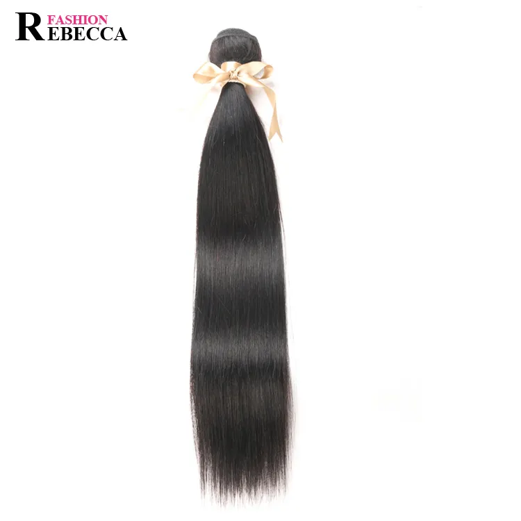 rebecca good quality R5 straight hair brazilian hair weave wholesale 100% human hair weave