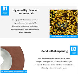 Muela de pulido de resina de diamante 1A1, muela de diamante de resina para molienda plana de cristal, gran oferta - Product Image 3