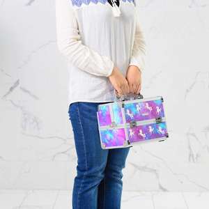 Boîte de rangement pour <span class=keywords><strong>maquillage</strong></span> professionnelle Bingo, trousse de <span class=keywords><strong>maquillage</strong></span>, boîte de rangement de vanité avec miroir et sac à pinceaux de <span class=keywords><strong>maquillage</strong></span> (<span class=keywords><strong>Licorne</strong></span>) - Product Image 5