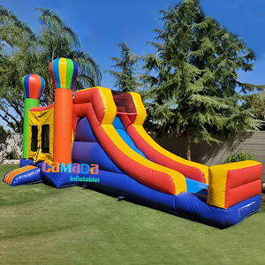 Prix fabricant Populaire Château gonflable à thème montgolfière avec toboggan Castillo Inflable Dmuchany Zamek Bounce - Product Image 1