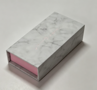 Boîtes à cils en gros avec estampage à chaud or rose, emballage personnalisé de luxe, boîte à cils laminée, fournisseur de cils, boîtes personnalisées