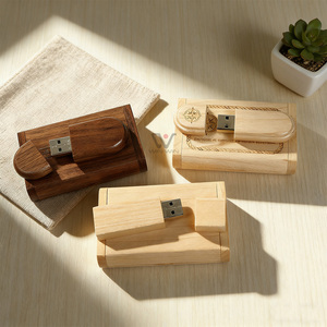 Chiavetta <span class=keywords><strong>USB</strong></span> 2.0 in Legno per Archiviazione Dati, Memoria <span class=keywords><strong>USB</strong></span> 16GB 64GB 128GB con Scatola in Legno - Product Image 4