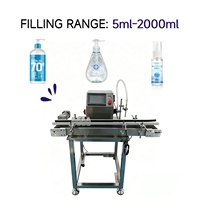 Machine de remplissage semi-automatique de liquides 5ml-2000ml, de type sur table/bureau, pour bouteilles en verre/métal, usage cosmétique et boisson