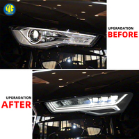 YU GUANG für Audi A6 C7 Scheinwerfer 2016 2017 2018 Frontlichter LED Auto-Zubehör Upgrade 3 LED-Linsen Scheinwerfer LED-Frontbeleuchtung