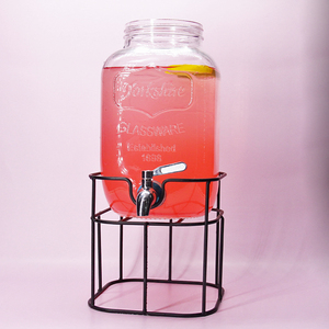 4L 5L 8L Mason Pot Distributeur De Boissons Bocal Thé Glacé Limonade <span class=keywords><strong>Sangria</strong></span> Distributeur de Verre - Product Image 3