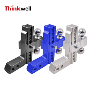 Enganche <span class=keywords><strong>de</strong></span> remolque ajustable <span class=keywords><strong>de</strong></span> aluminio para receptor <span class=keywords><strong>de</strong></span> 2 ", enganche <span class=keywords><strong>de</strong></span> caída <span class=keywords><strong>de</strong></span> 8", 12500 LBS GTW con cerraduras dobles <span class=keywords><strong>de</strong></span> acero inoxidable - Product Image 6
