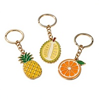 Porte-clés personnalisé en métal émaillé souple or et argent avec logo pour cadeaux promotionnels, vente en gros, fabricant de porte-clés Bubble Tea