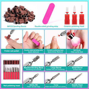 Taladro de <span class=keywords><strong>Uñas</strong></span> Portátil Recargable de 35000 RPM con Pantalla LCD para Remover Acrílico, Kit de Herramientas de Manicura Portátil Hecho de Plástico - Product Image 4