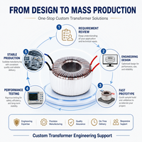 Fabricant OEM de transformateurs toroïdaux professionnels pour équipements d'alimentation électrique avec capacité de conception personnalisée