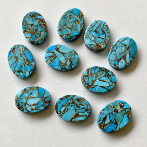 หินทรายธรรมชาติสีน้ำเงินรูปลูกแพร์อัญมณีรูปทรงแบน เครื่องจักรเทคโนโลยีขั้นสูงตัดได้อย่างประณีต คุณภาพสูง สำหรับทำเครื่องประดับ DIY ต่างหู แหวน จี้ - Product Image 3