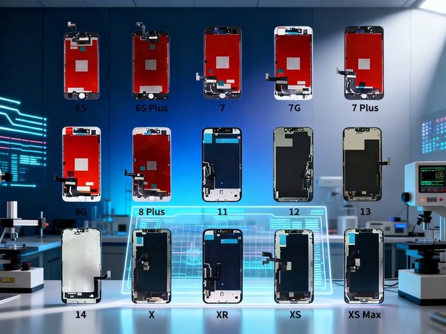 High Performance Mobile Phone LCD Display Screen Models 6 Through 15 Replacement Parts Wholesale Price for Iphone