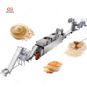 Pasta completa industrial de porca crunch, fabricação de manteiga casco do peanco, máquina de processamento de manteiga de todo a linha