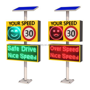 Panneau de signalisation routière numérique 2-3, panneau de retour d'information routière LED solaire en aluminium, panneau de limitation de vitesse <span class=keywords><strong>radar</strong></span>, reconnaissance de <span class=keywords><strong>plaque</strong></span> d'immatriculation - Product Image 2