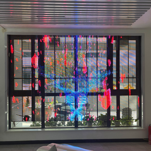 Pantalla LED Transparente para Publicidad en Vallas de Vidrio, Ultraligera, de Instalación Rápida, Pantalla LED Transparente para Exteriores, Tipo Cortina de Piso Grande - Product Image 5