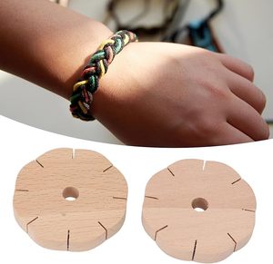 Rond Kumihimo <strong>Beading</strong> Cord Disc Braiding Plate, Wood Braided Weaving <strong>Board</strong> for DIY Bracelet - Product Image 2