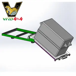Accessoires hors route VRD4X4 plateau coulissant inclinable de voiture cadre coulissant de réfrigérateur inclinable universel personnalisable pour réfrigérateur ou congélateur Portable