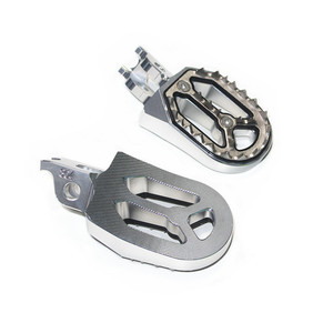 Reposapiés CNC universales de alta calidad para <span class=keywords><strong>Motocross</strong></span>, <span class=keywords><strong>precio</strong></span> de fábrica barato, dientes de tiburón de acero inoxidable, clavijas de aluminio para bicicleta de Cross - Product Image 5