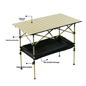 <span class=keywords><strong>Table</strong></span> de pique-nique ultralégère E-RIKE 150kg <span class=keywords><strong>Table</strong></span> réglable <span class=keywords><strong>pliante</strong></span> de <span class=keywords><strong>camping</strong></span> en acier pliable pliable robuste avec rangement - Product Image 2