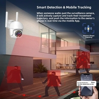 Caméra de sécurité domestique intelligente Tuya étanche IP66 avec vision nocturne couleur Audio bidirectionnel Essai cloud gratuit de 30 jours