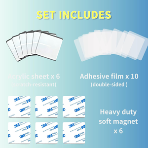Fournisseur en gros d'aimants de réfrigérateur en acrylique magnétique réutilisables pour la décoration de réfrigérateur, souvenirs et entreprises - Product Image 2