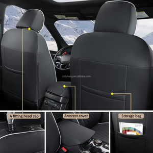 Juego completo personalizado de fundas de asiento de coche de cuero para <span class=keywords><strong>Ford</strong></span> <span class=keywords><strong>Explorer</strong></span> 2016-2024 6/7 asientos para todas las estaciones decoración <span class=keywords><strong>Interior</strong></span> de coche impermeable - Product Image 5