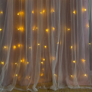 Nuove <span class=keywords><strong>Tende</strong></span> Oscuranti Rosa alla Moda con Luci LED Morbide <span class=keywords><strong>per</strong></span> <span class=keywords><strong>Camera</strong></span> da Letto di Bambine e Ragazze, <span class=keywords><strong>Tende</strong></span> Carine <span class=keywords><strong>per</strong></span> Soggiorno - Product Image 4