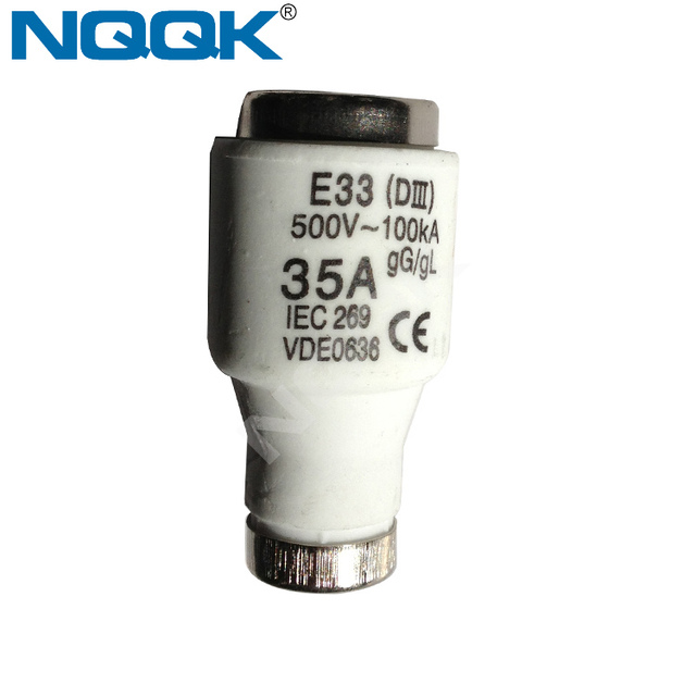 Screw Type Fuse 2A E27 Color Mark Ceramic Fuse Link