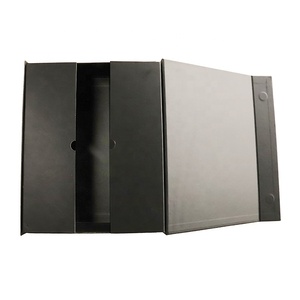 Cesto plegable de cartón con tapa magnética, cesta de regalo con impresión personalizada, con tapa abatible - Product Image 4