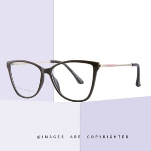 Lunettes anti-lumière bleue œil de chat 87107, monture intégrale TR90, unisexe, avec charnières à ressort métalliques - Product Image 2