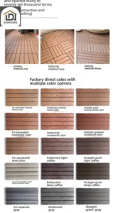 Piastrelle per Esterni Effetto Legno 3D Impermeabili, <span class=keywords><strong>Pavimentazione</strong></span> a Incastro per Patio, Balcone e <span class=keywords><strong>Giardino</strong></span> - Product Image 3