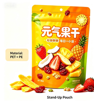 Herbruikbare staande zipzak, vochtbestendig, verpakking voor gedroogd fruit, gravureprint, PET/PE materiaal voor gedroogde mango en rozijnen
