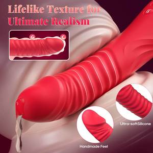 Cross-border New Female Telescopic AV <b>Vibrator</b> with 10 Modes Thrusting Mute Orgasm Masturbator Adult Sex Toys - Product Image 3