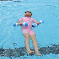Haltères aquatiques en mousse EVA JW-014 pour exercices aquatiques, haltères de fitness aquatique, barre de natation souple, utilisation universelle unisexe