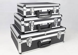 3 em 1 Conjunto Caixa De Ferramentas De Alumínio Grande Médio Pequeno de Alumínio Ferramenta Caso Kit Caixa Vazia de Alumínio de Transporte - Product Image 4